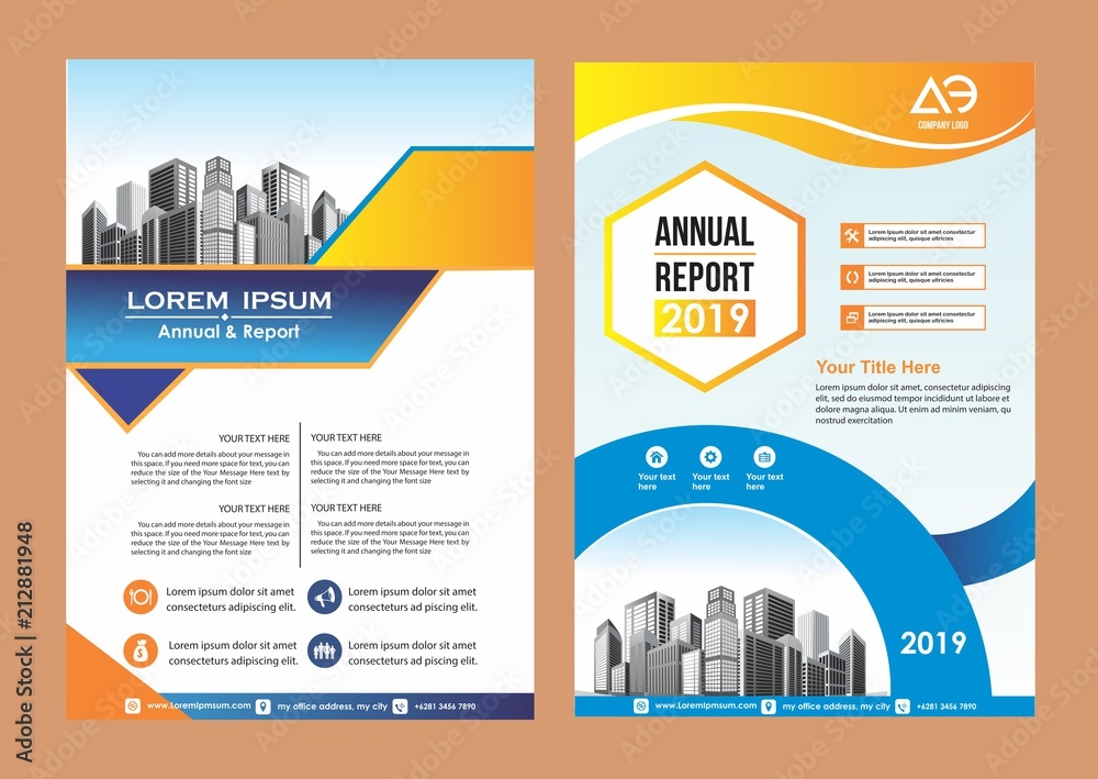 abstract cover and layout for presentation and marketing