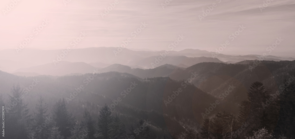 Panorama Aussicht Schwarzwald Schwarzwaldhochstrasse