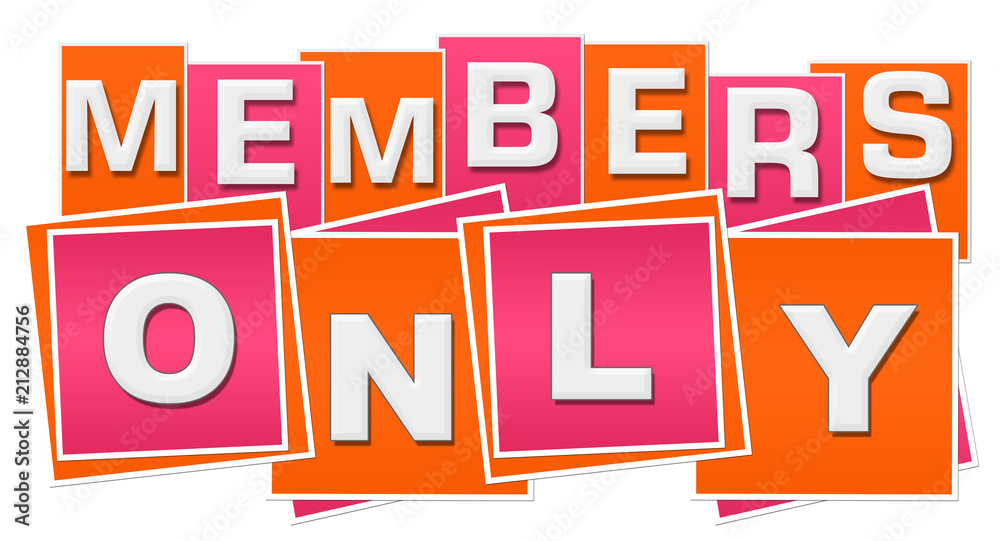 Members Only Orange Pink Squares Stripes Members Only Orange Pink Squares Stripes
