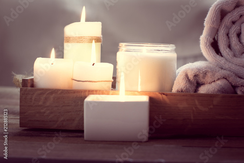 SPA with candles
