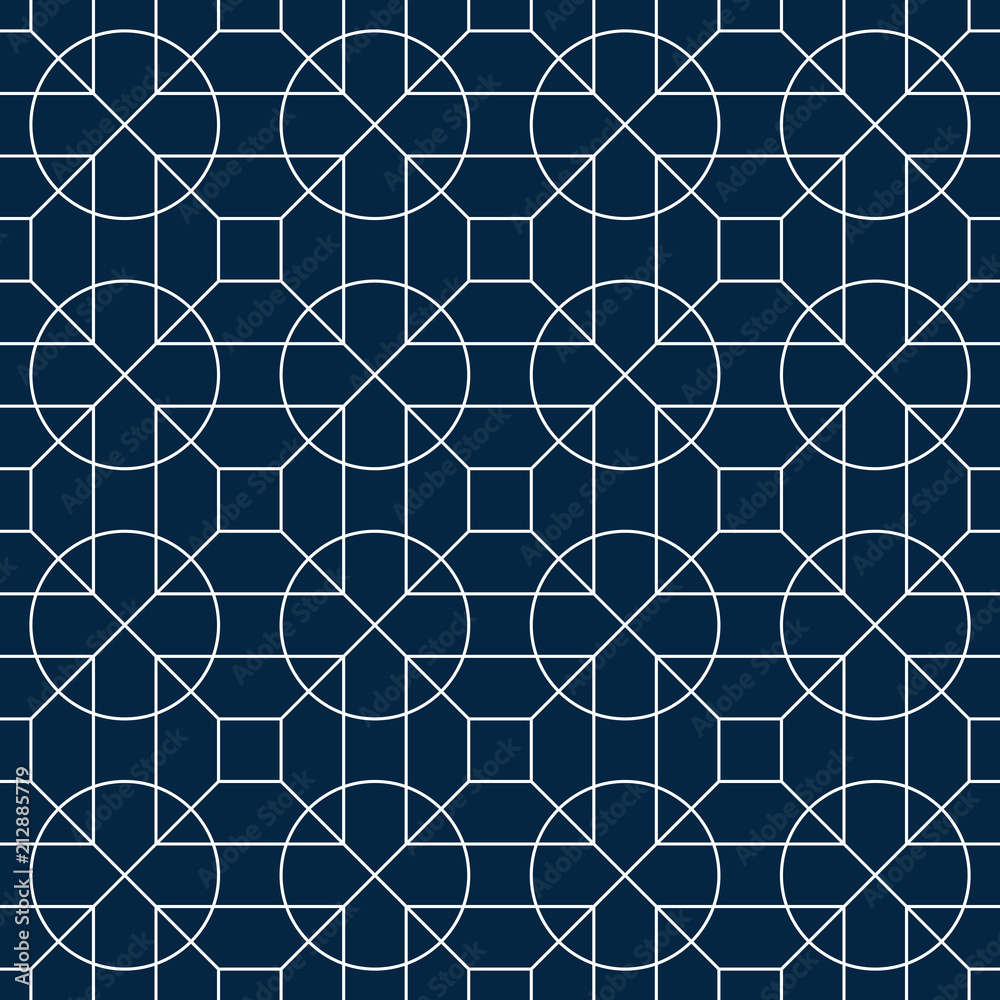 Obraz premium Circle pattern, illustration, vector