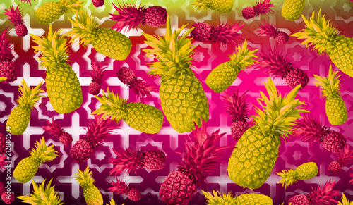 Abstract fruit background, ...
