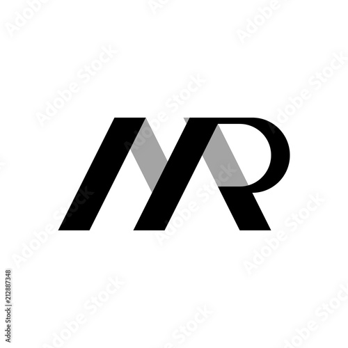MR logo, monogram, vector