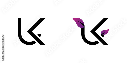 UK logo, monogram, vector