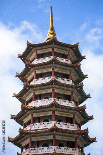 Pagoda tower at Chin Swee temple near Genting Highlands Malaysia