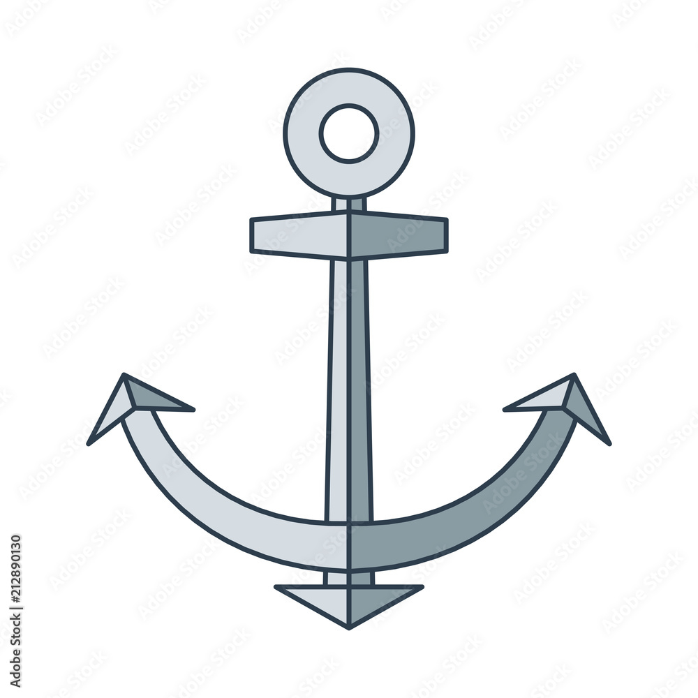 Anchor Poster Sea Adventures Vector Illustration Anchor Poster Sea Adventures Vector Illustration