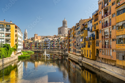 The Onyar river in Girona Catalonia Spain © gb27photo