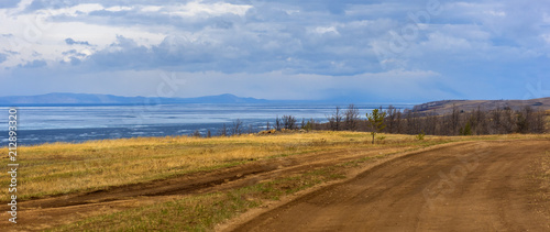 roads in the steppe, Baikal photo