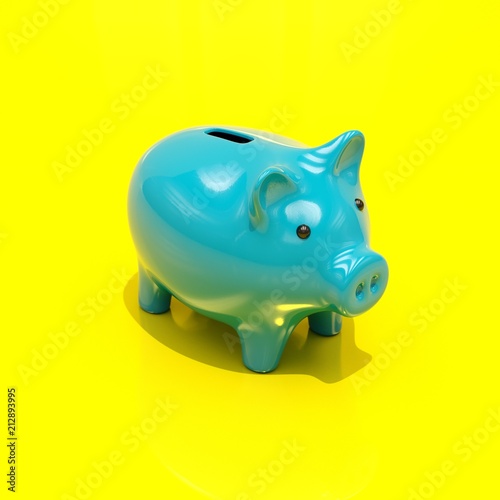 3d Piggy Bank Concept