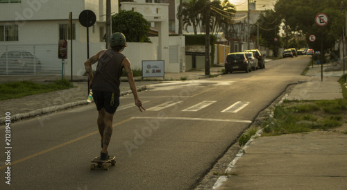 Boy skating