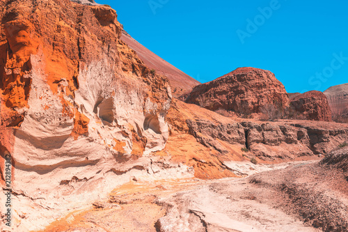 Red mountains in Kazakhstan