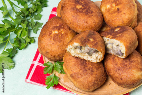 Delicious fried patties with eggplant and cheese