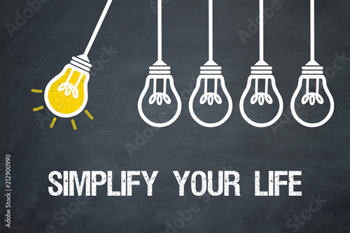 Simplify your Life / Lampen Konzept