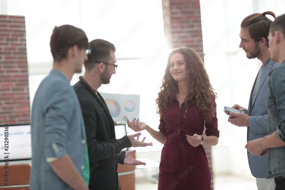 creative business team standing in office creative business team standing in office