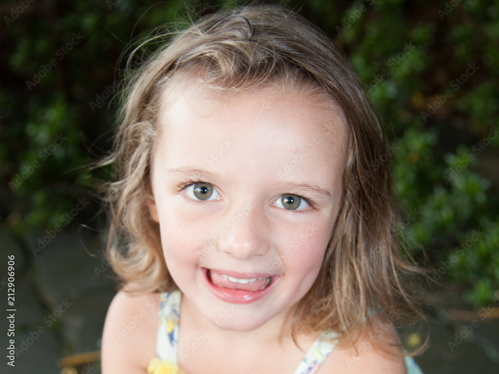 happy cheerful portrait child girl happy cheerful portrait child girl