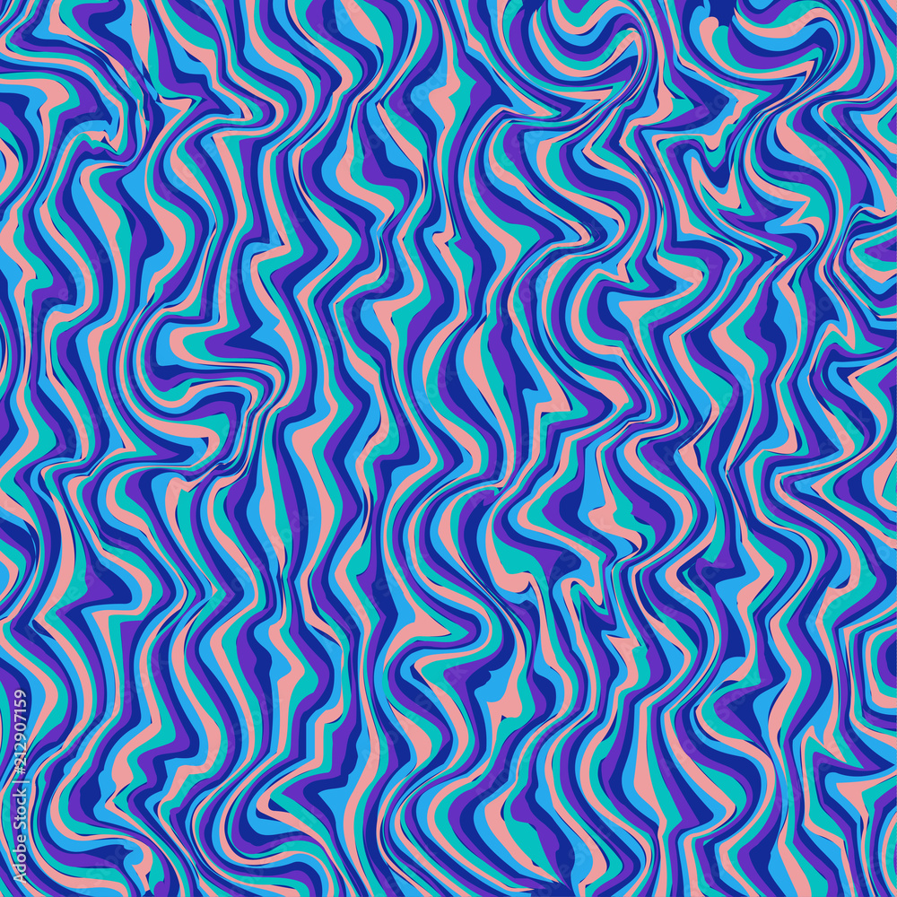 abstract multicolored wavy lines background