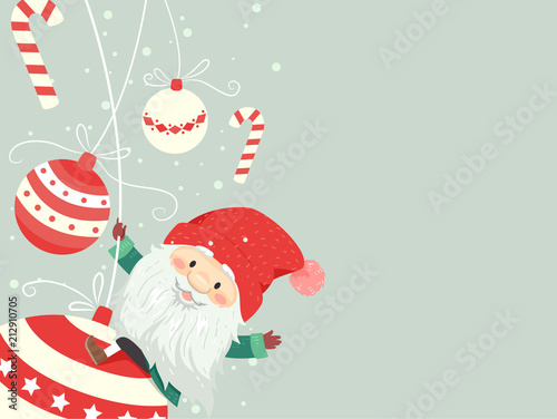 Man Jul Tomte Xmas Balls Ba...