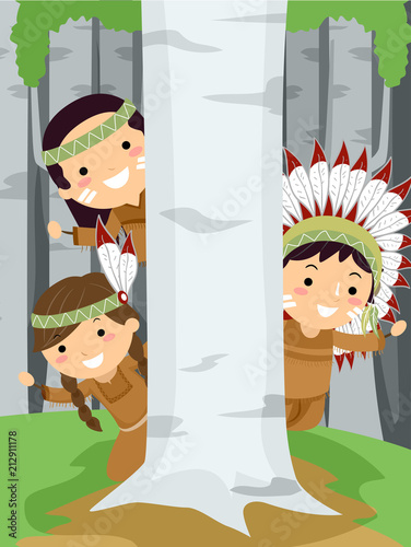 Stickman Kids Birch Tree Hi...