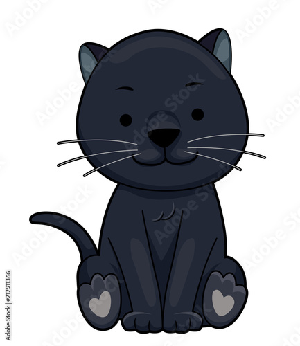 Panther Sit Illustration