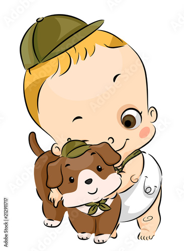 Toddler Boy Scout Pet Dog I...
