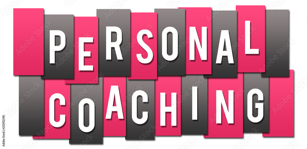 Personal Coaching Pink Grey Stripes Group 