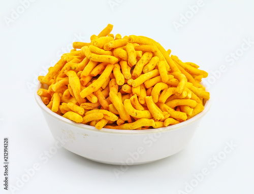 Indian Salted Food Gathiya photo