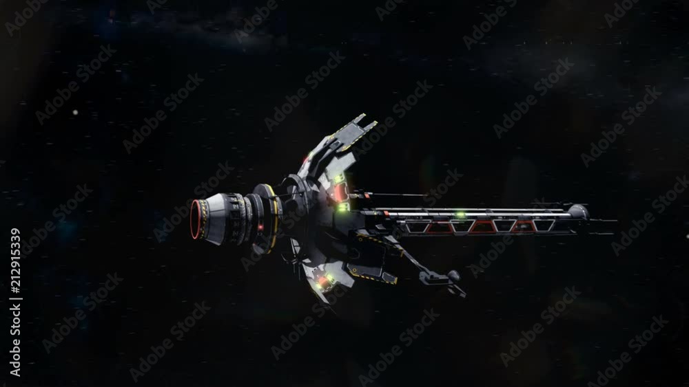 Colony Ship Flyby Towards Planet Colony Ship Flyby Towards Planet
