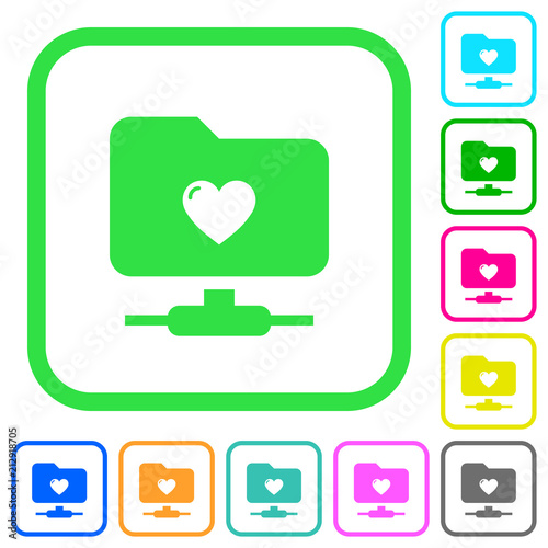 Favorite FTP vivid colored flat icons