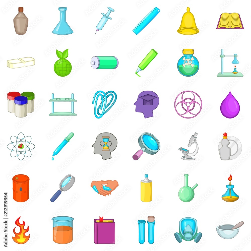 Chemistry icons set. Simple style of 36 chemistry vector icons for web isolated on white background Chemistry icons set. Simple style of 36 chemistry vector icons for web isolated on white background