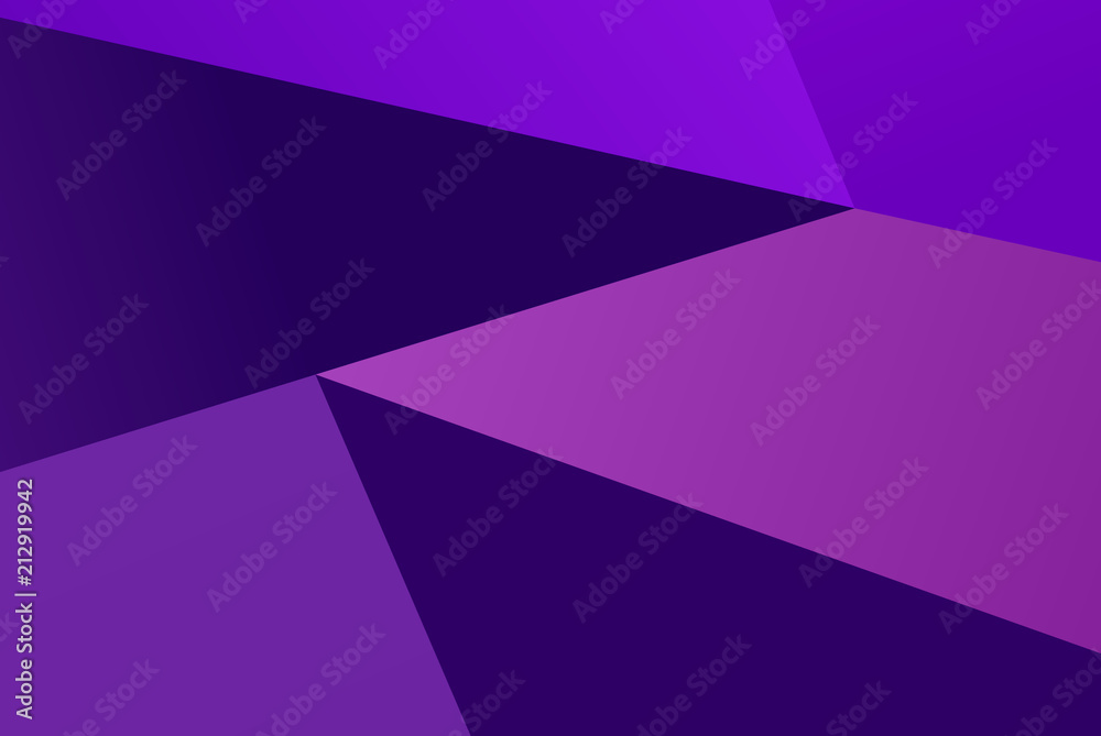 violet background with triangles Simple geometric background with gradient shapes. Triangles of different scale, size and shape
