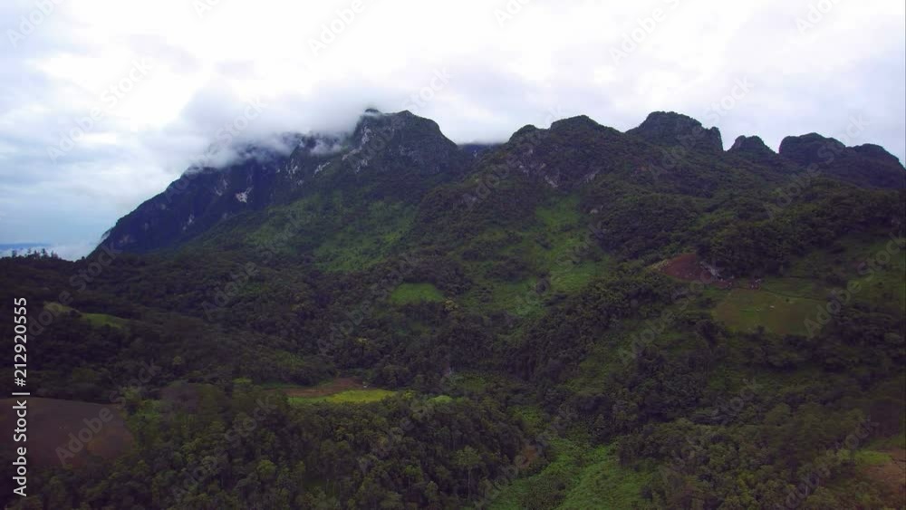 Aerial view at Doi Luang Chiang Dao, Chiang Mai Thailand. Aerial view at Doi Luang Chiang Dao, Chiang Mai Thailand.
