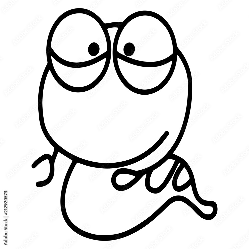 Snake cartoon illustration isolated on white background for children color book Snake cartoon illustration isolated on white background for children color book