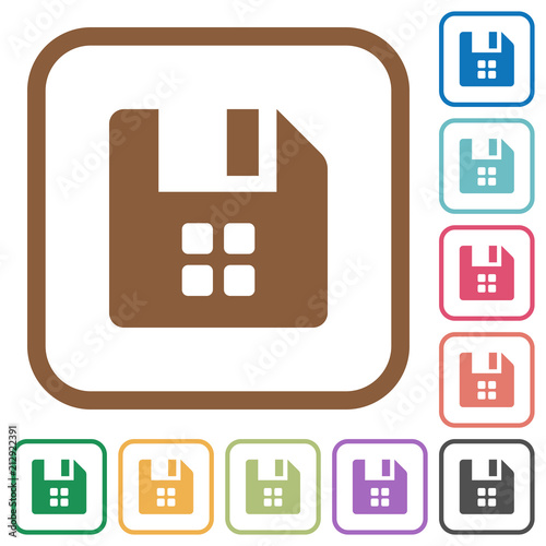 File components simple icons