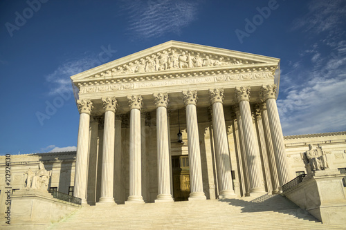 Supreme Court building in Washington, DC, United States of America