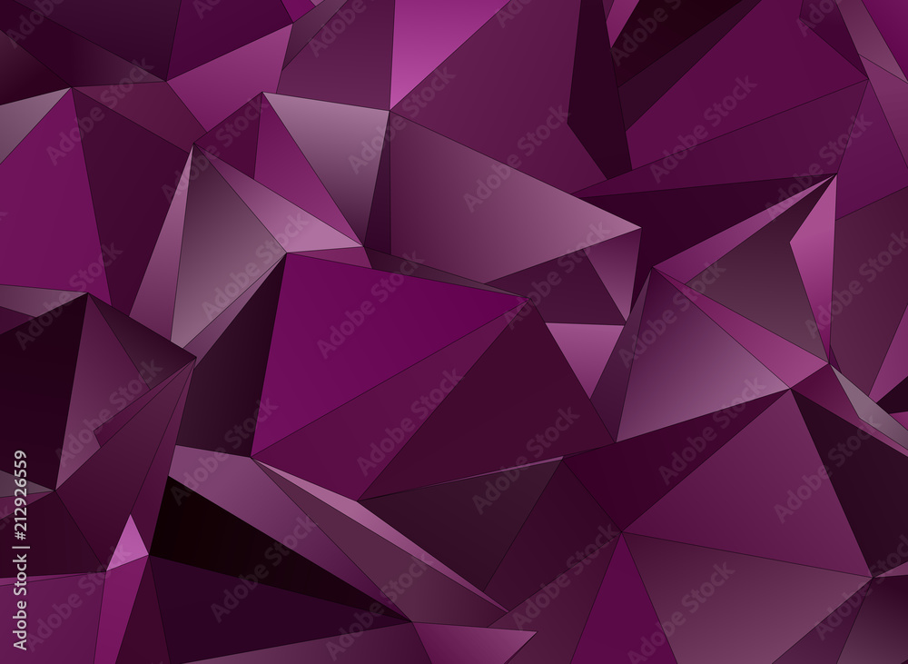 Fototapeta premium Triangular 3d, modern background