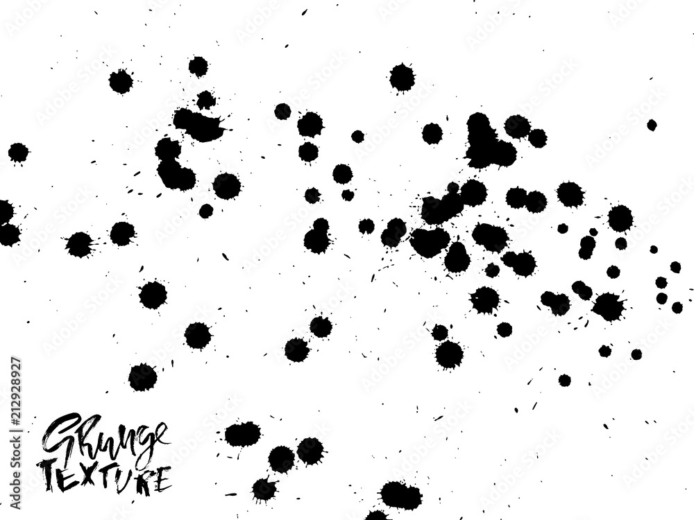 Handdrawn grunge texture. Abstract ink drops background. Black and white grunge illustration. Vector watercolor artwork pattern. Handdrawn grunge texture. Abstract ink drops background. Black and white grunge illustration. Vector watercolor artwork pattern.