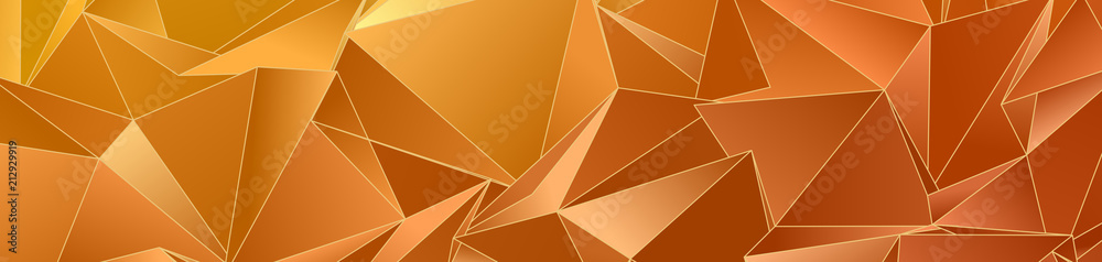 Fototapeta Low-Poly triangular background