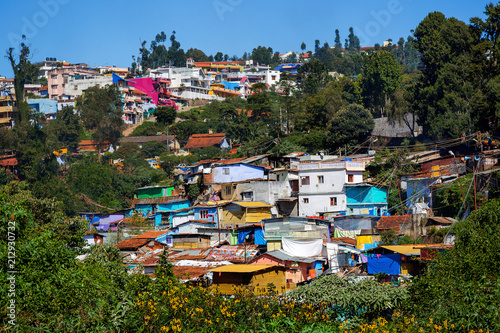 Village in Coonoor, Nilgiris, Tamil Nadu, India photo