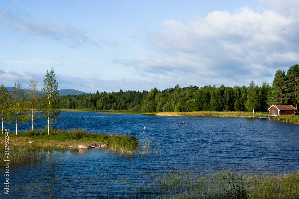 Siljan See in Dalarna (Schweden)
