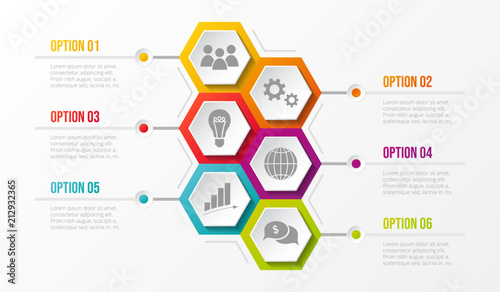 Business infograph with icons. Vector.