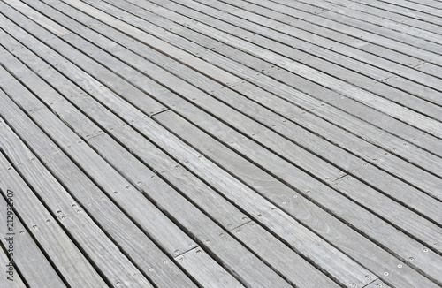 Wooden flooring. Diagonal structure.