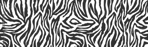 Fotografia Zebra skin, stripes pattern