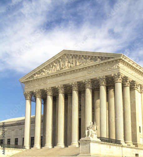 Supreme Court building in Washington, DC, United States of America