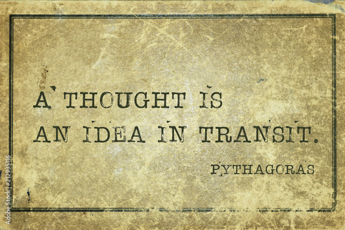  idea in transit Pythagoras © Yury Zap