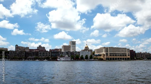 Savannah Georgia River Street Time Lapse