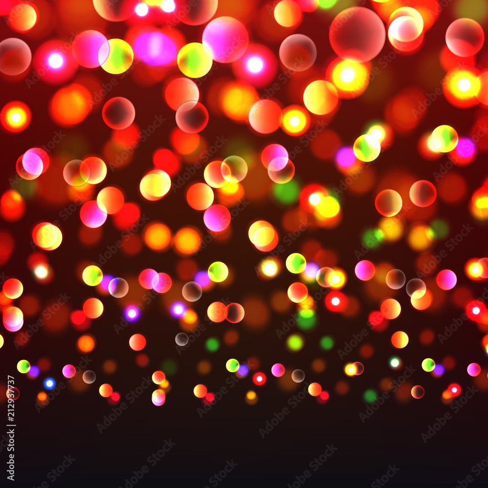 Stock vector illustration abstract background bokeh. Blurred focus, Christmas lights. Many lights, bokeh, boke, bokehs. EPS10