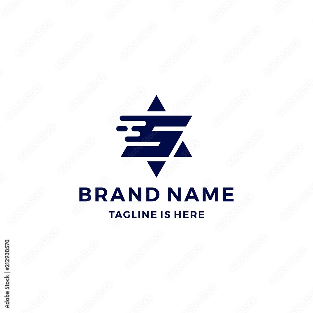 s letter six star stars five number logo vector icon download s letter six star stars five number logo vector icon download