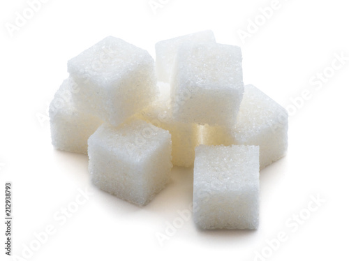 Sugar Cube on white background