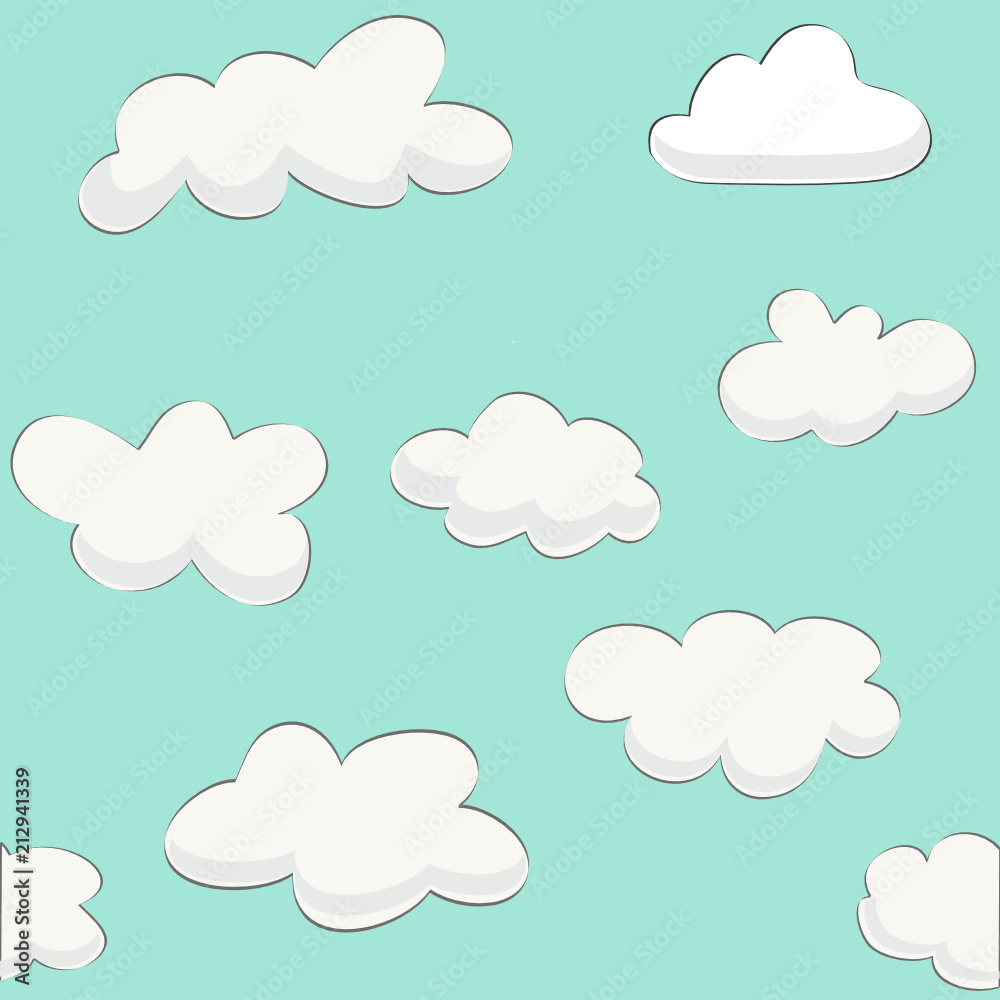 Cute baby cloud pattern 