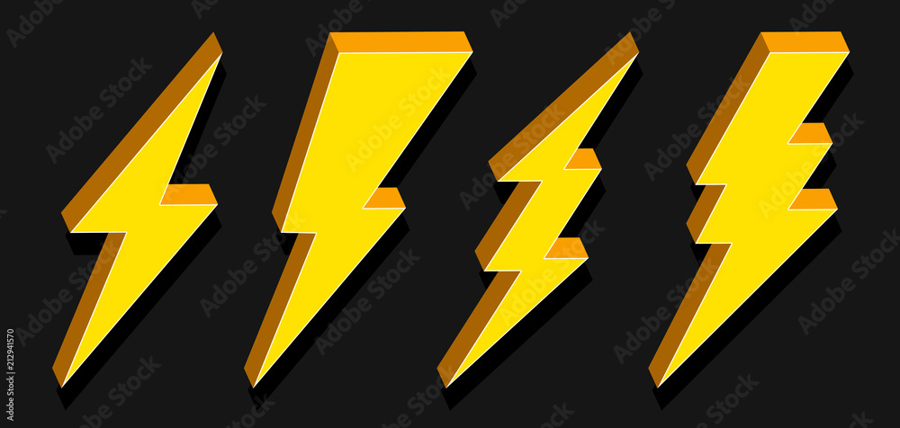 Creative vector illustration of thunder and bolt lighting flash icon set isolated on transparent background. Art design electric thunderbolt. Abstract concept graphic dangerous symbol icon element. Creative vector illustration of thunder and bolt lighting flash icon set isolated on transparent background. Art design electric thunderbolt. Abstract concept graphic dangerous symbol icon element.